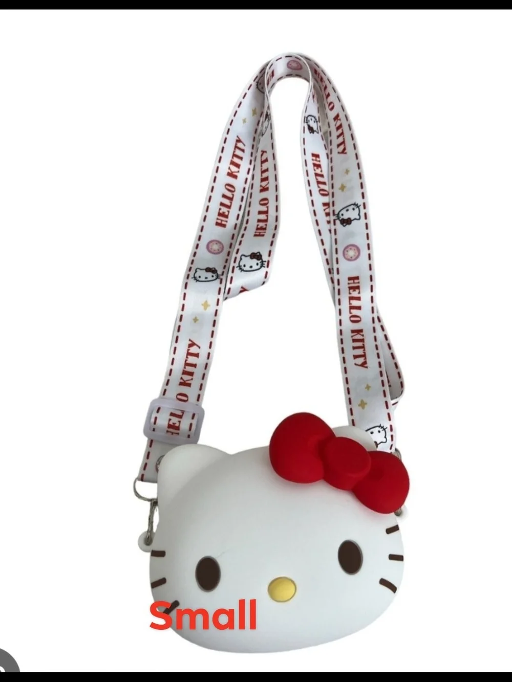 Hello Kitty Kids Crossbody Bag Set in White and Red - Party Favors (5 Pack)